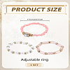 3Pcs Acrylic & Plastic Pearl Finger Rings Set RJEW-LP0003-59D-2