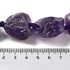 Raw Rough Natural Amethyst Beads Strands G-J388-A11-01-4