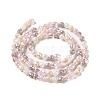 Electroplated Glass Beads Strands GLAA-B013-01I-2