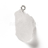 Raw Rough Natural Quartz Crystal Pendants G-A028-01H-2