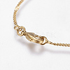 Eco-Friendly Rack Plating Brass Necklace Making X-MAK-G002-02G-FF-4