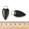 Natural Obsidian Pendants G-I393-01G-02-3