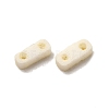 2-Hole Baking Paint Glass Seed Beads SEED-S023-17A-06-2