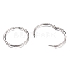 Tarnish Resistant 201 Stainless Steel Huggie Hoop Earrings EJEW-O095-02E-2