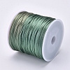 Round Nylon Satin Rattail Cord NWIR-WH0009-15A-15-2