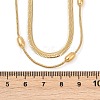 304 Stainless Steel Snake Chain Double Layer Necklaces for Women NJEW-Z072-03G-3