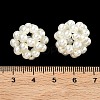 Baking Paint Pearlized Glass Woven Beads HY-JF-4MM-M1-01-3