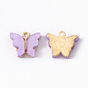 Alloy Acrylic Pendants ENAM-R136-01B-1