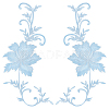 Peony Polyester Embroidery Ornament Accessories PATC-WH0008-04D-1