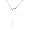 Alloy Ring & Stick Lariat Necklaces for Women WG56D22-02-2