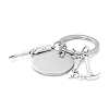 Non-Tarnish Father's Day Theme 201 Stainless Steel Keychain KEYC-A010-01-2