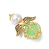 Luminous Handmade Glass Seed Beaded Angel Pendants PALLOY-MZ00963-03-3