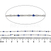 Brass Dapped Chains AJEW-Q153-02P-14-2