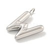Non-Tarnish 304 Stainless Steel Pendants STAS-C102-15P-W-2