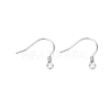 Anti-Tarnish Rhodium Plated 925 Sterling Silver Earring Hooks STER-N016-30P-2