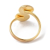 304 Stainless Steel Open Cuff Ring Findings STAS-E124-01G-01-3