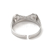 Non-Tarnish 304 Stainless Steel Cuff Finger Rings RJEW-L107-008P-3