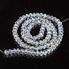 Electroplate Glass Beads Strands X1-EGLA-A034-T6mm-L19-2