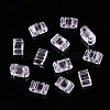 2-Hole Transparent Glass Seed Beads SEED-N004-002-C01-3