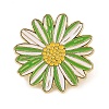 Flower Golden Enamel Pins JEWB-K012-07C-G-1