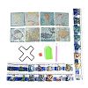 DIY Marine Animal Theme Diamond Painting Square Wood Cup Mat Kits DIY-H163-05-2