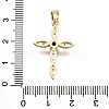 Brass Micro Pave Cubic Zirconia Pendants KK-Z100-43G-01-3