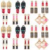 32Pcs 8 Styles Alloy Enamel Pendants ENAM-SC0007-35-1