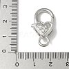Alloy Lobster Claw Clasps KK-Q019-20P-3