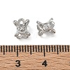 SHEGRACE Brass Clear Cubic Zirconia Beads XGRQ4G680-684P-3