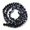 Transparent Electroplate Glass Beads Strands LS-GLAA-F029-3mm-C02-2
