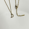 304 Stainless Steel Letter Pendant Necklaces NJEW-WH0027-04D-G-NR-1