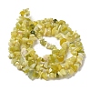 Natural Lemon Jade Chip Bead Strands X-G-M205-22-2