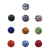 20Pcs Pave Disco Ball Beads RB-YW0001-01-3