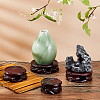 AHADEMAKER 4Pcs 4 Style Vintage Wood Display Base Decoration AJEW-GA0004-32-5