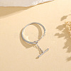 OT Clasp 925 Sterling Silver Adjustable Finger Rings for Women FS-WGF9FBF-01-3