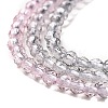 Transparent Gradient Color Glass Beads Strands GLAA-G101-2mm-02-5