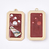 Epoxy Resin Pendants LS-RESI-S365-67C-2