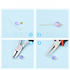 Brass Ball Head Pins KK-YW0004-03B-G-3
