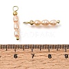 Natural Freshwater Pearl Beaded Pendants PA-CBAF2FA-01G-3