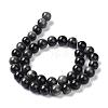Natural Silver Obsidian Beads Strands G-D083-01C-2