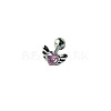 Angel Wing Heart 316L Surgical Stainless Steel Pave Cubic Zirconia Tongue Rings FS-WG901EE-06-1