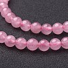 Natural Rose Quartz Beads Strands X-GSR6mmC034-4