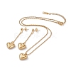 Pendant necklaces & Dangle Earrings Jewelry Sets SJEW-JS01170-2