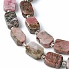 Natural Rhodonite Beads Strands G-C098-A07-01-4