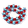 Handmade Lampwork Beads Strands LAMP-N024-09H-3