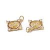 Brass Micro Pave Cubic Zirconia Pendants KK-G439-17G-2