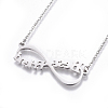 304 Stainless Steel Pendant Necklaces NJEW-E141-36-4