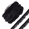 Polyester Pleated Elastic Lace Trim DIY-WH0656-82B-1