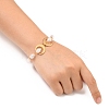 Brass Crescent Moon Bracelets BJEW-JB05557-5