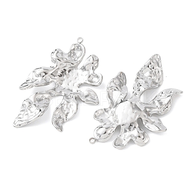 Textured 304 Stainless Steel Pendants STAS-Z177-01P-1